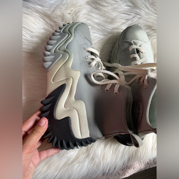 Converse Run Star Motion Hi Womens Grey Slate Sage Silver size 7.5 womens - Picture 7 of 10